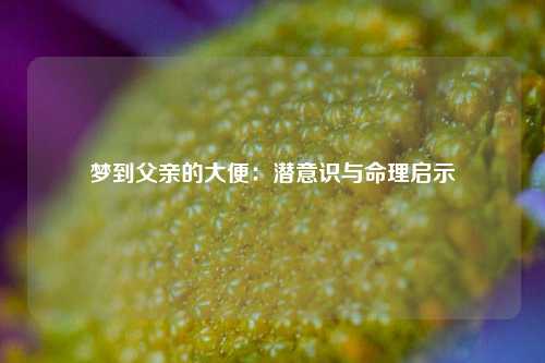梦到父亲的大便：潜意识与命理启示